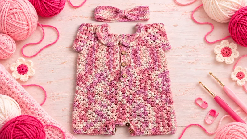 Crochet Masterclass baby romper